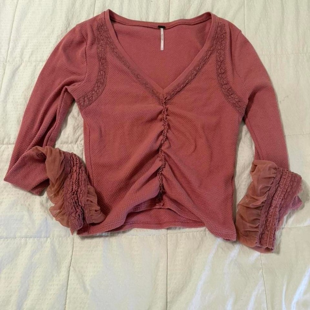 Free People Small Pink Top